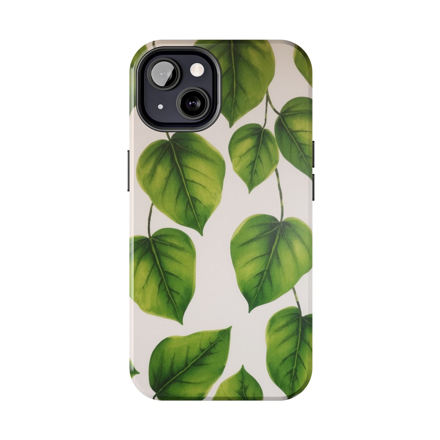 Tough Phone Cases with Green Leaf Design | Eco-Friendly Protection for Nature Lovers