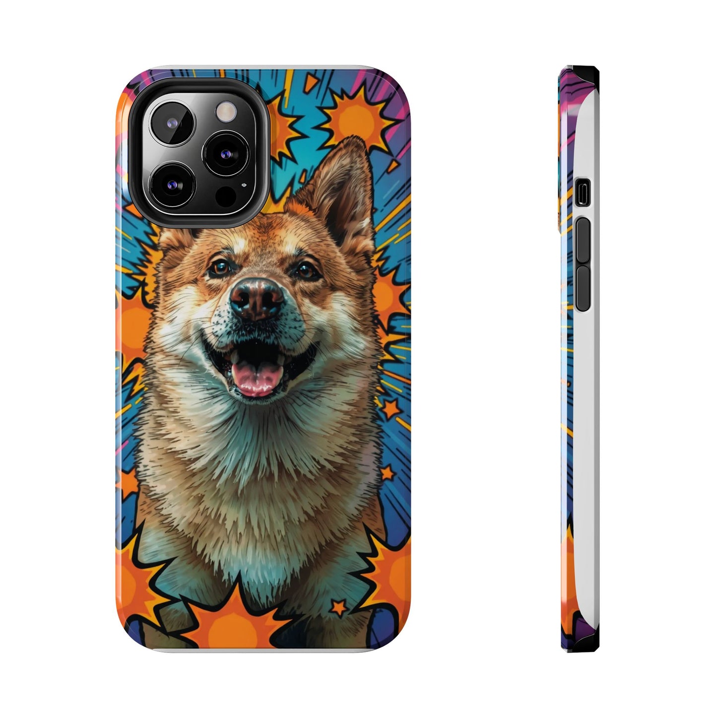Vibrant Corgi Tough Phone Case - Fun Design for Pet Lovers