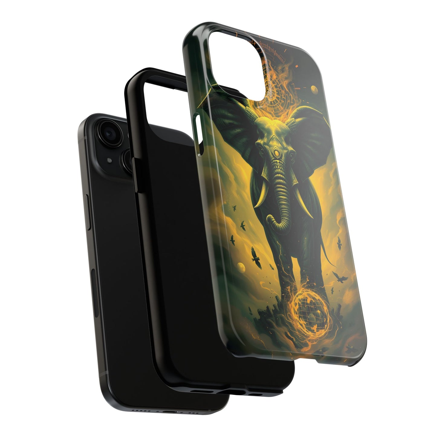 Majestic Elephant Clouds Tough Phone Case - Durable Protection with Bold Design - for iPhone