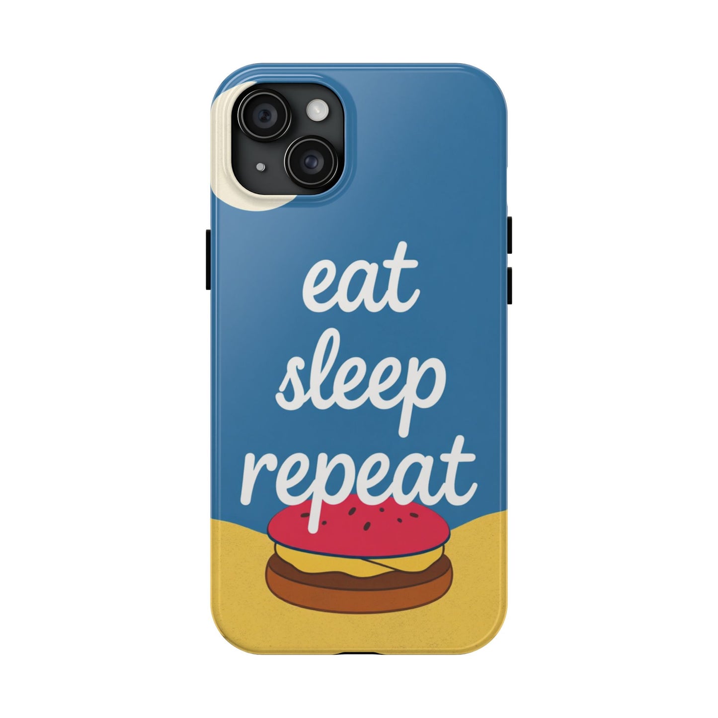 Eat, Sleep, Repeat Phone Case – Fun & Durable Tough Phone Cases for Food Lovers