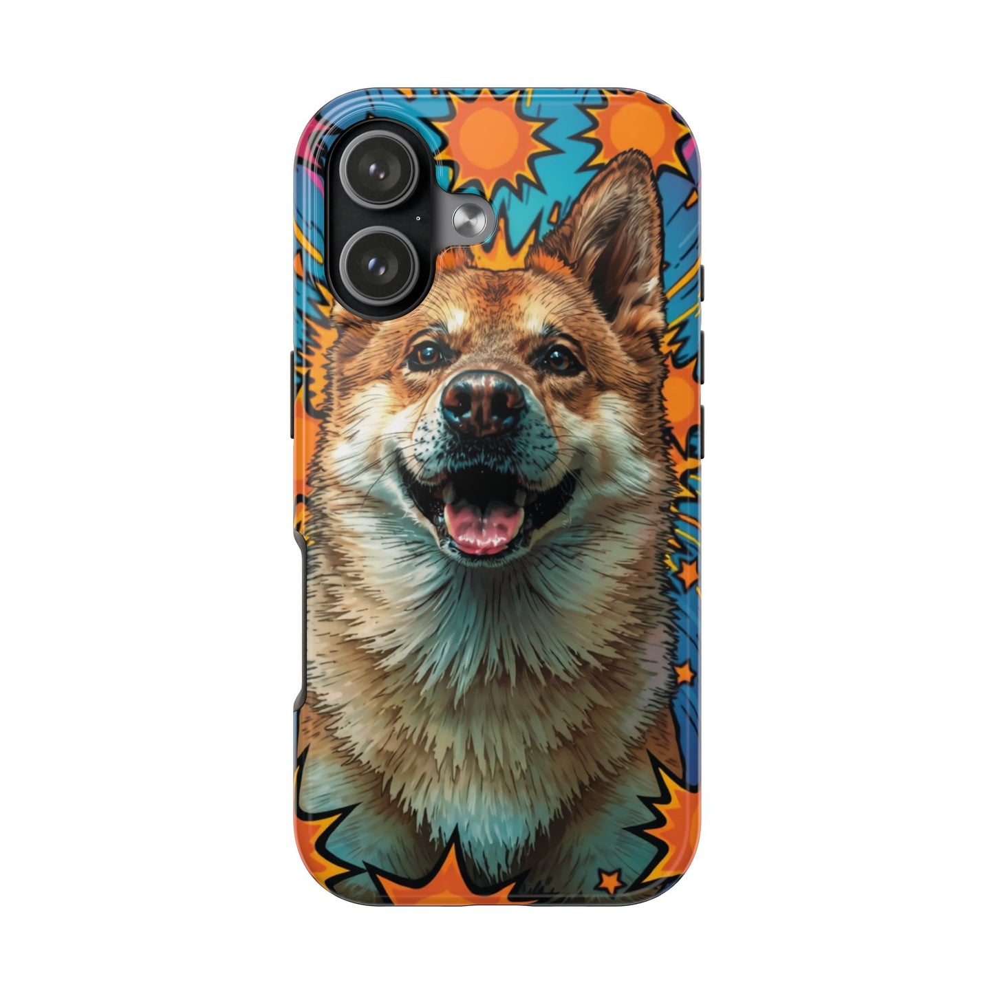 Vibrant Corgi Tough Phone Case - Fun Design for Pet Lovers