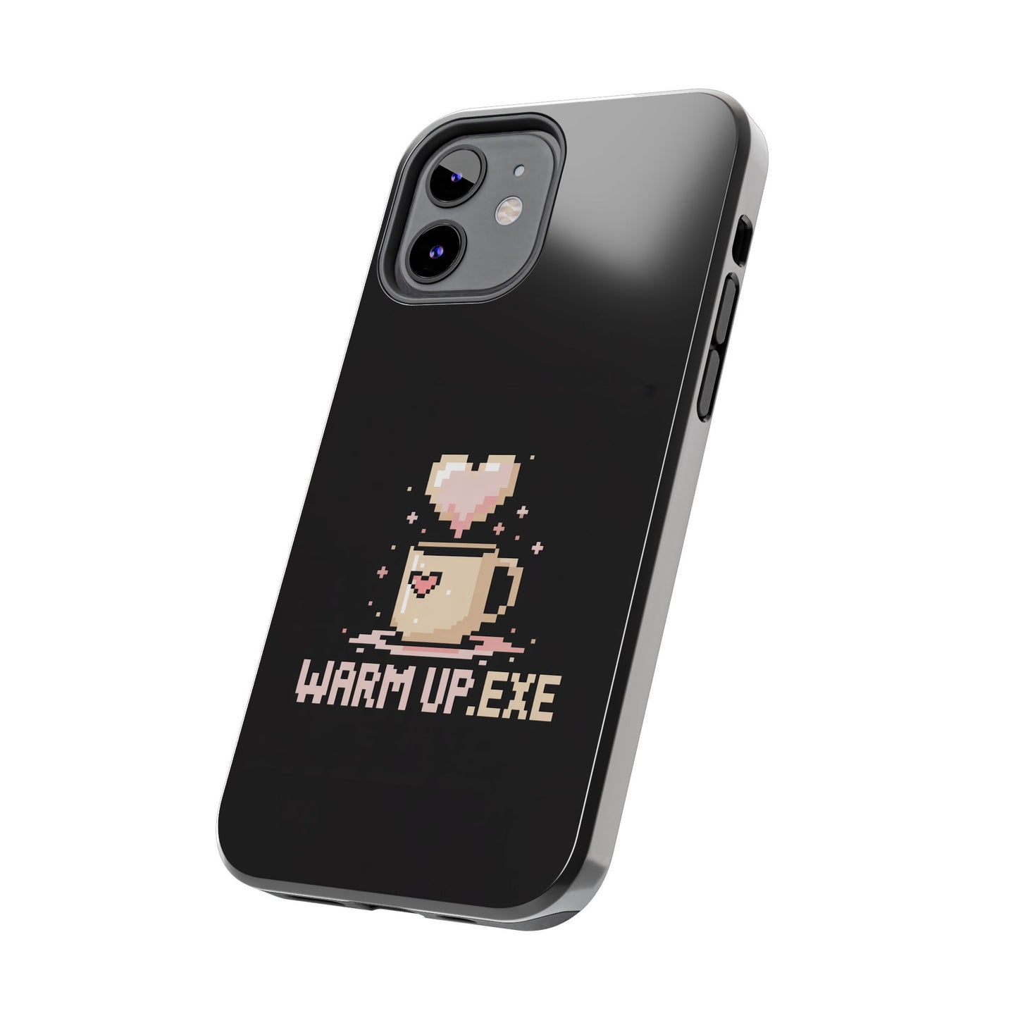Warm Up.EXE Tough Phone Case - Cute Pixel Art Design for Tech Lovers