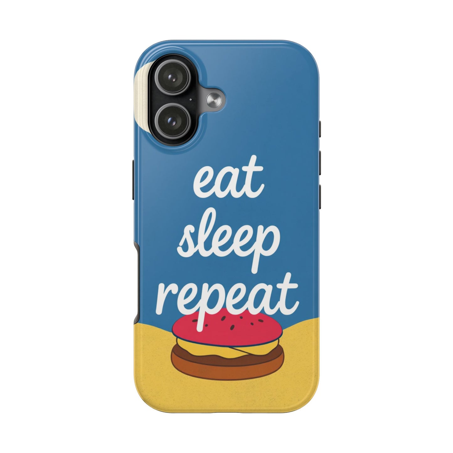 Eat, Sleep, Repeat Phone Case – Fun & Durable Tough Phone Cases for Food Lovers