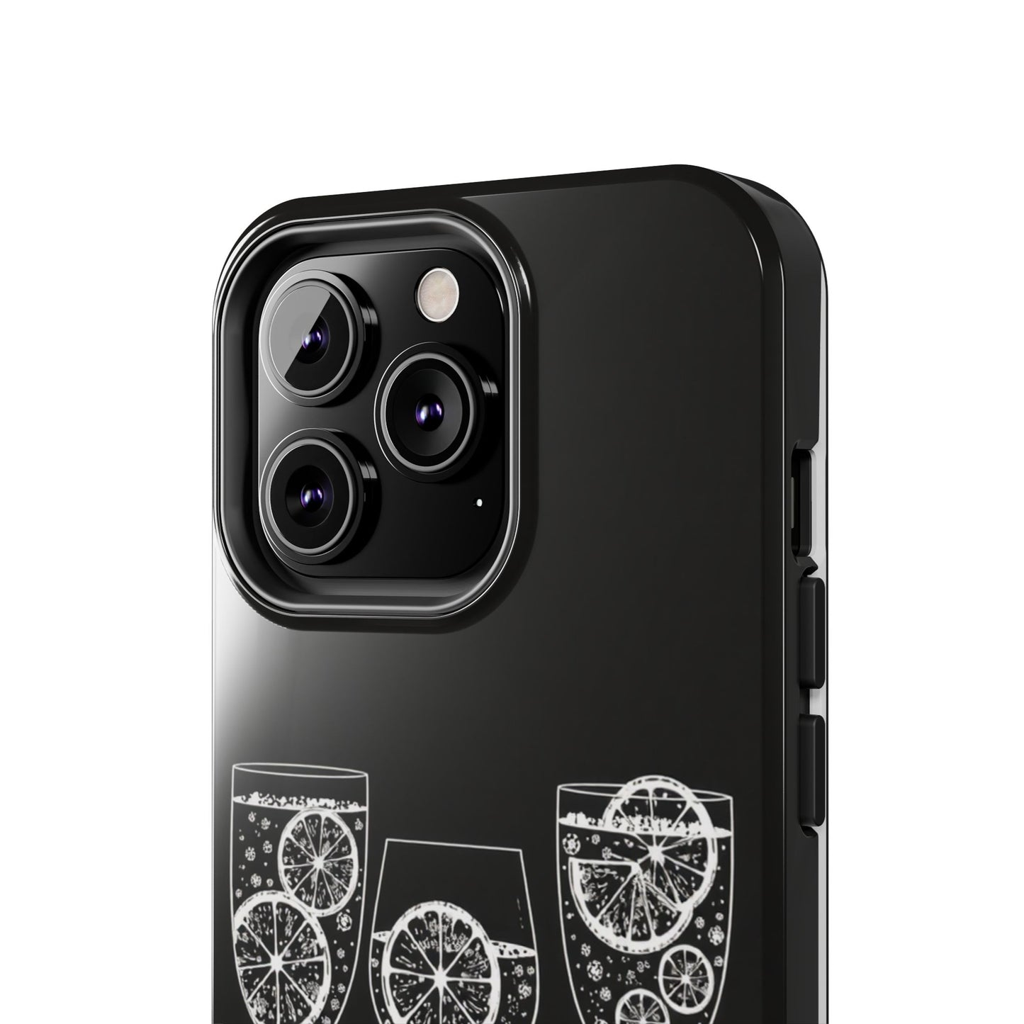 Stylish Tough Phone Cases with Citrus Glass Design, Protective Cases for Parties, Summer Events, and Everyday Use