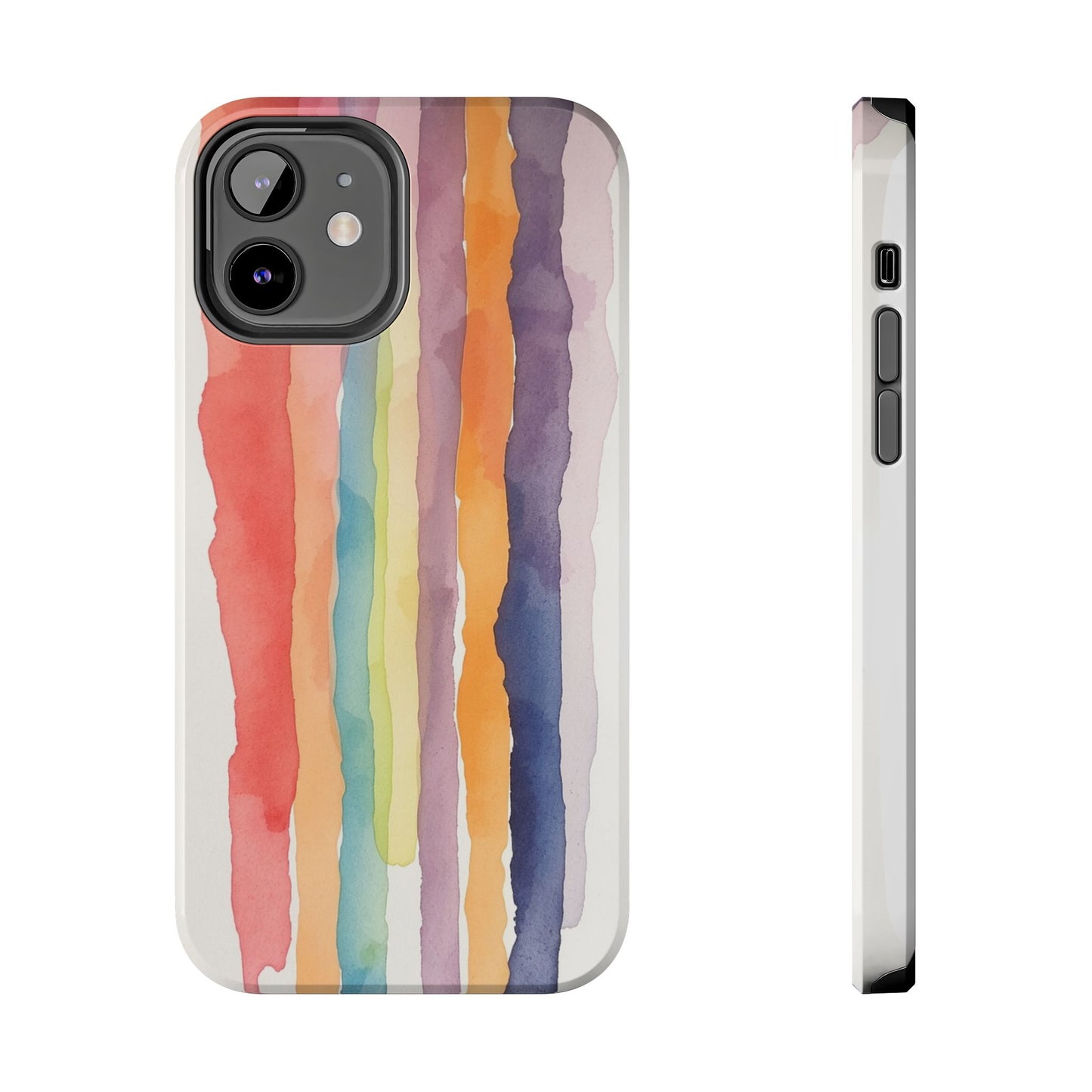Colorful Watercolor Tough Phone Case - Stylish and Durable Cover for Creative Souls