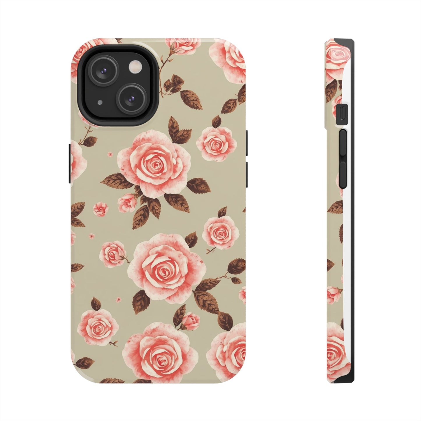 Elegant Floral Tough Phone Case for Stylish Protection - for iPhone