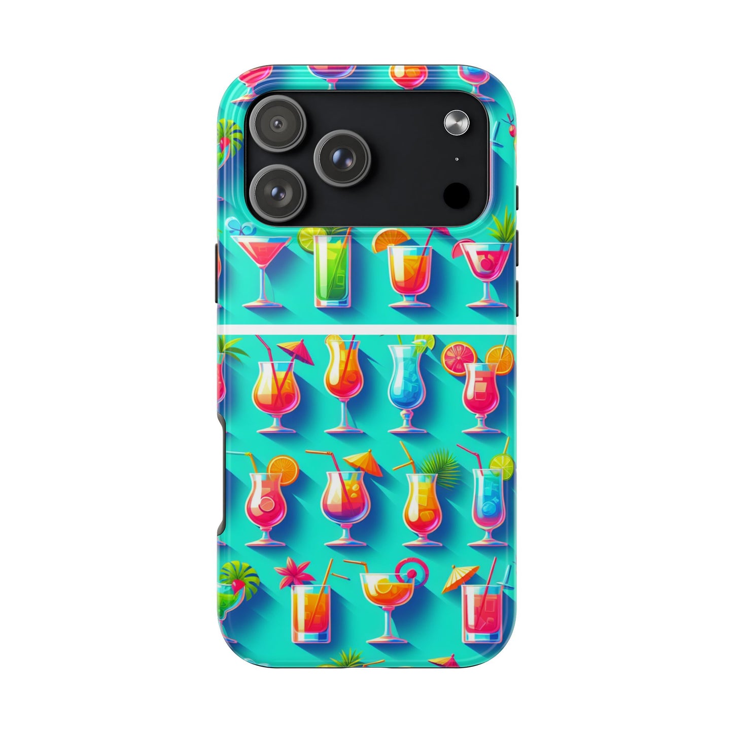 Cocktail Party Phone Case - Fun & Colorful Design for Summer Vibes - for iPhone