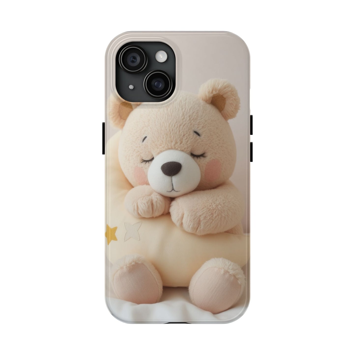Cute Bear Tough Phone Case - Adorable Baby Animal Design for Kids & Adults