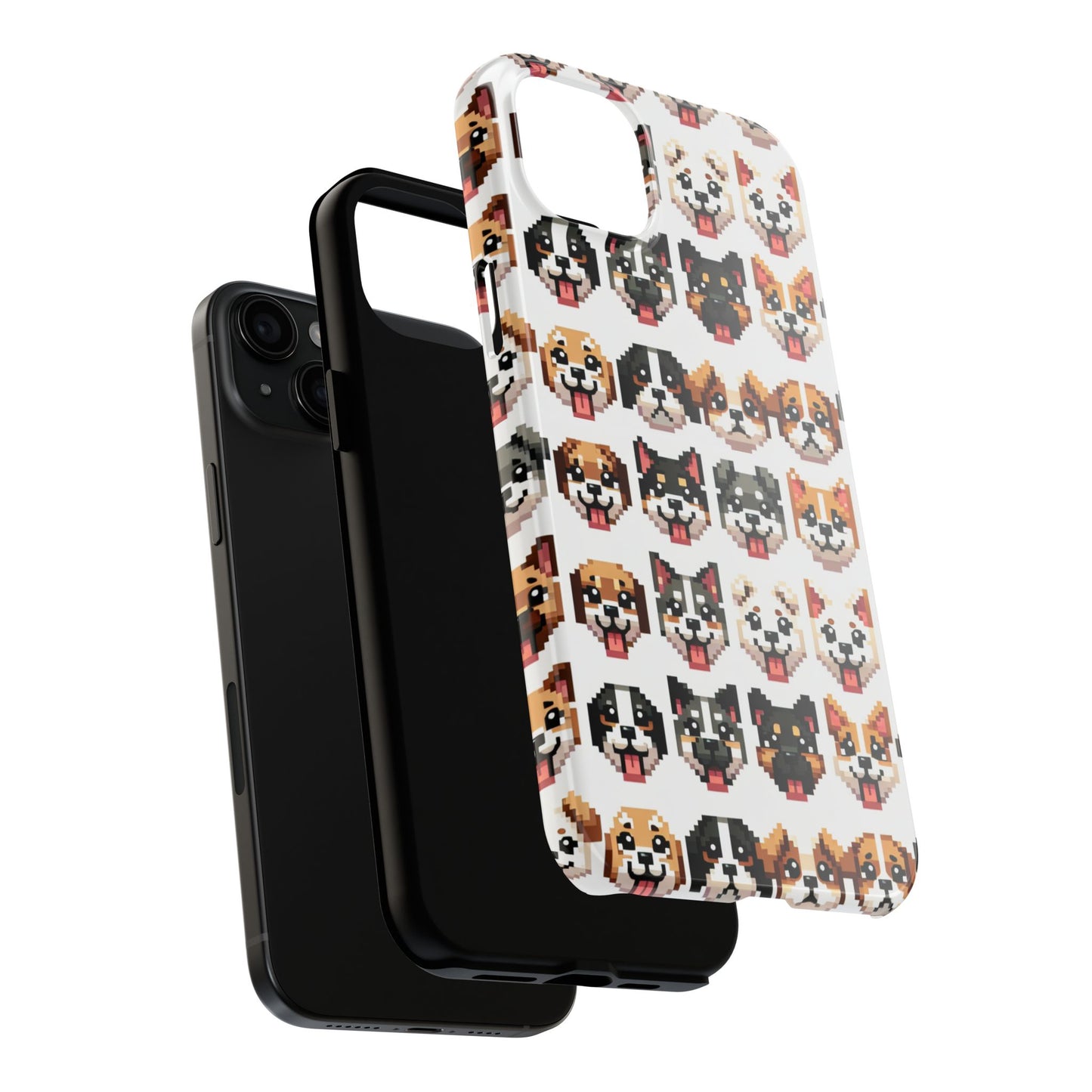 Pixelated Dog Breed Tough Phone Case - Cute, Durable Protection for Pet Lovers - for iPhone