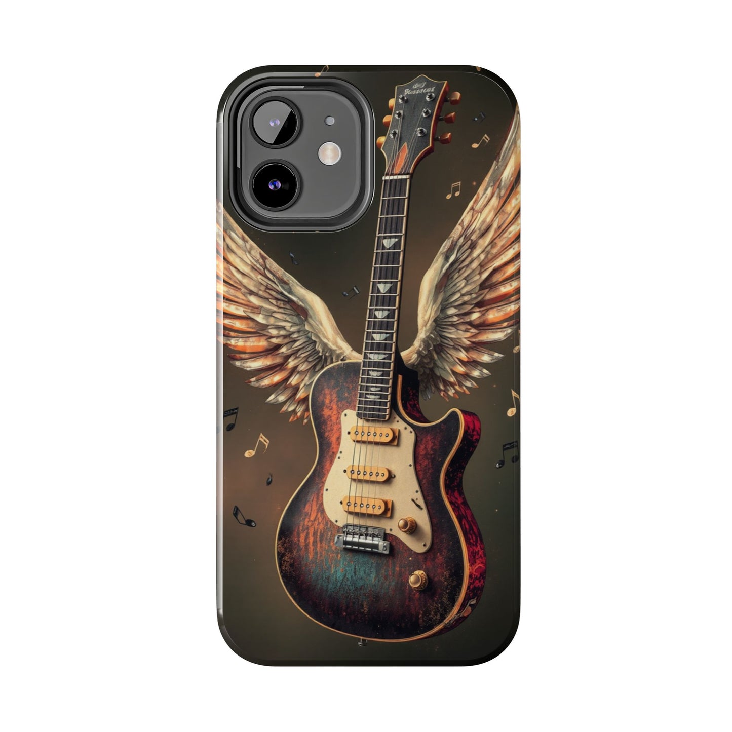 Inspirational Guitar Wing Phone Case - Tough Protection for Music Lovers