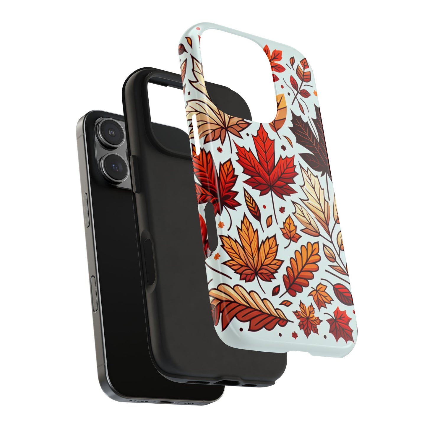 Autumn Leaves Tough Phone Case - Leaves Pattern - for iPhone