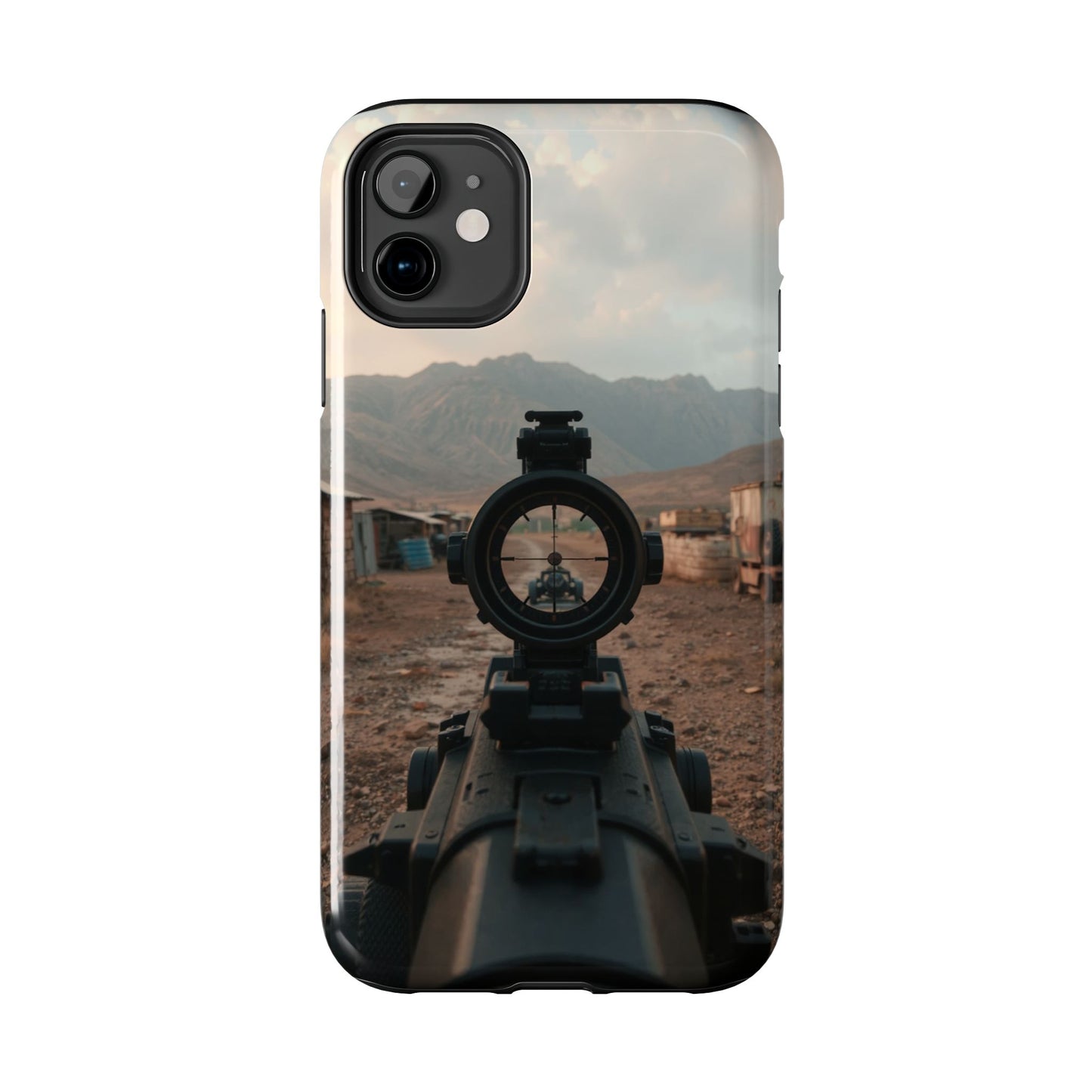 Tough Phone Case - Military Inspired Design with Sniper Scope