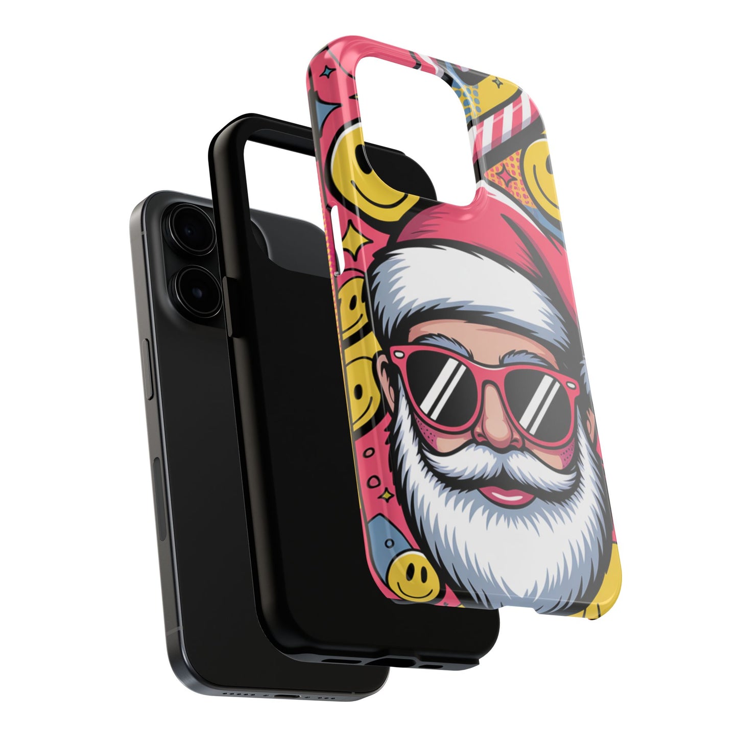 Pop Art Santa Sunglasses Tough Phone Case for Holiday Vibes