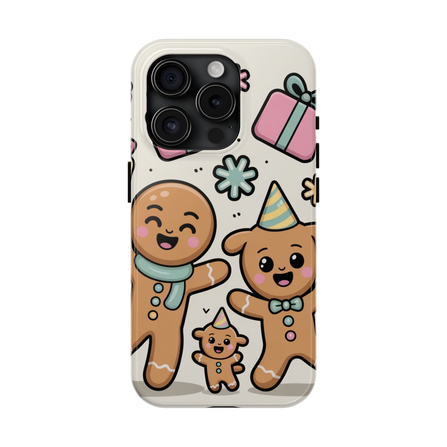 Gingerbread Family Dancing Holiday Phone Case