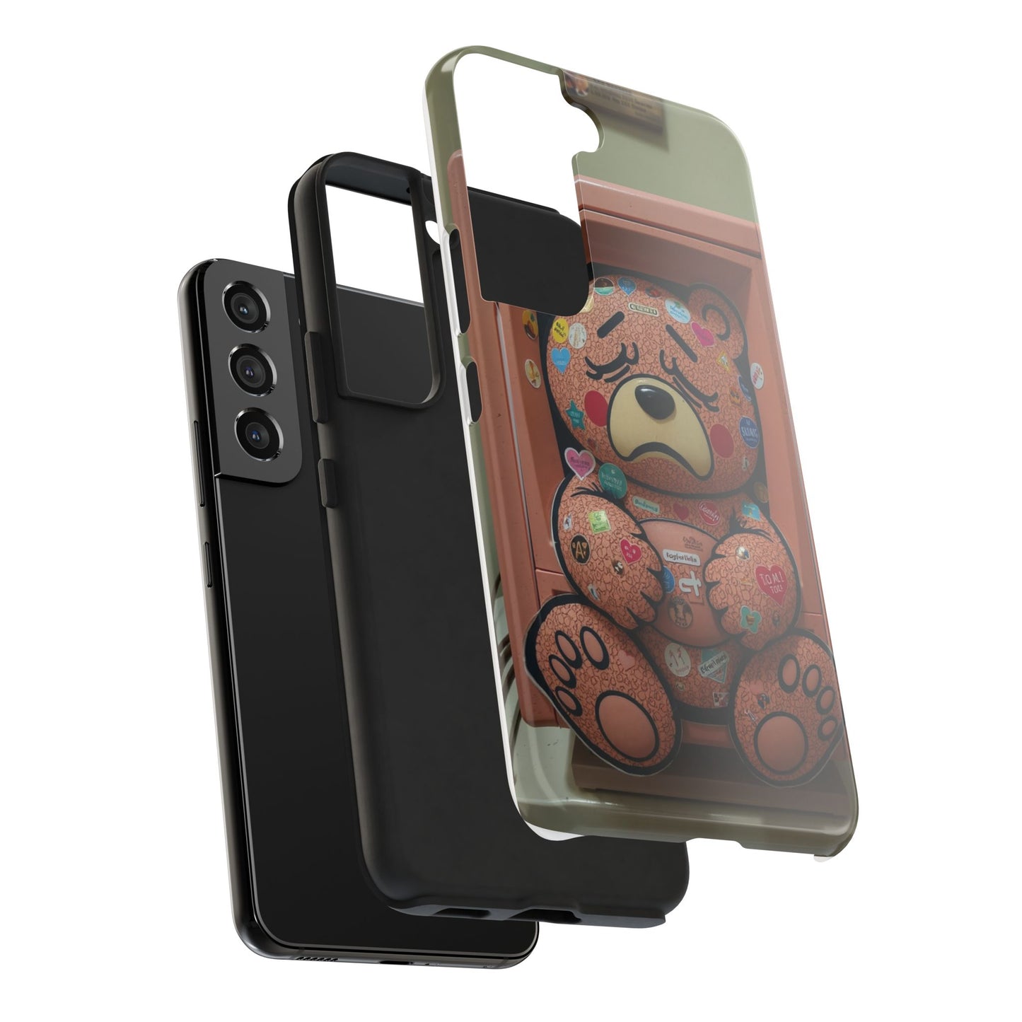 Cute Bear Tough Phone Case - Durable Protection with Fun Design