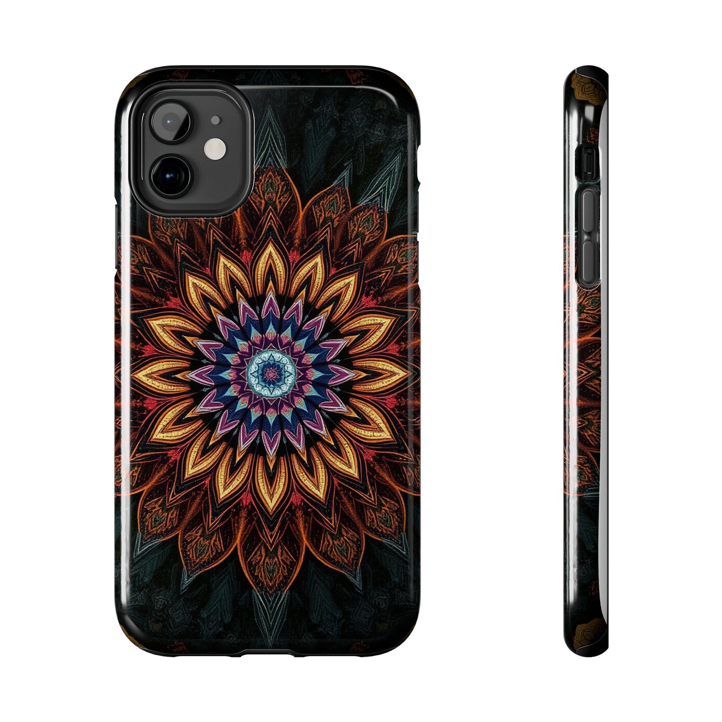 Mystic Mandala Tough Phone Case - Durable Protection with Artistic Design - for iPhone