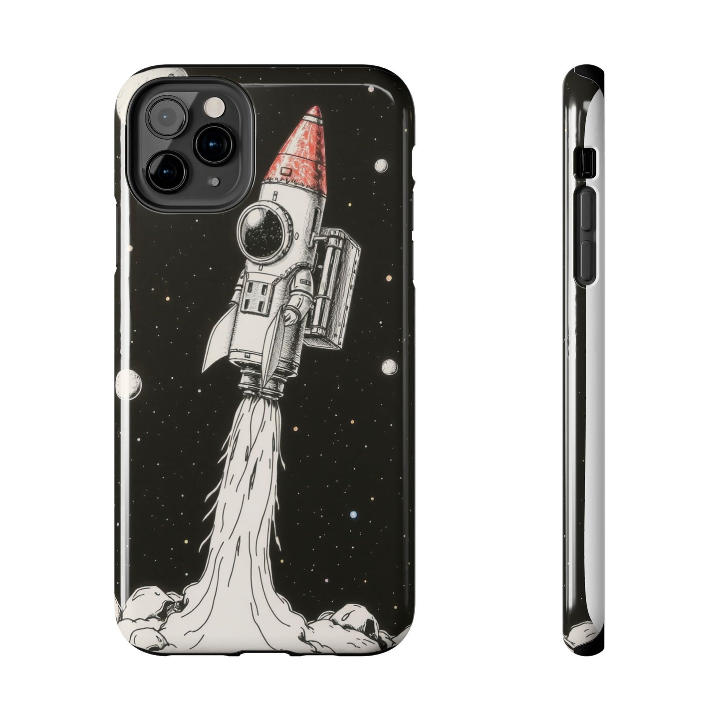 Cool Tough Phone Case for iPhone - Astro-Rocket Bond