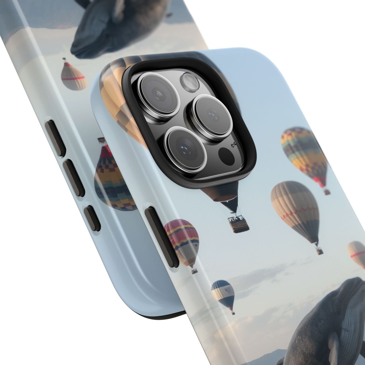 Whale Hot Air Balloon Tough Phone Case - Adventure & Nature Lovers