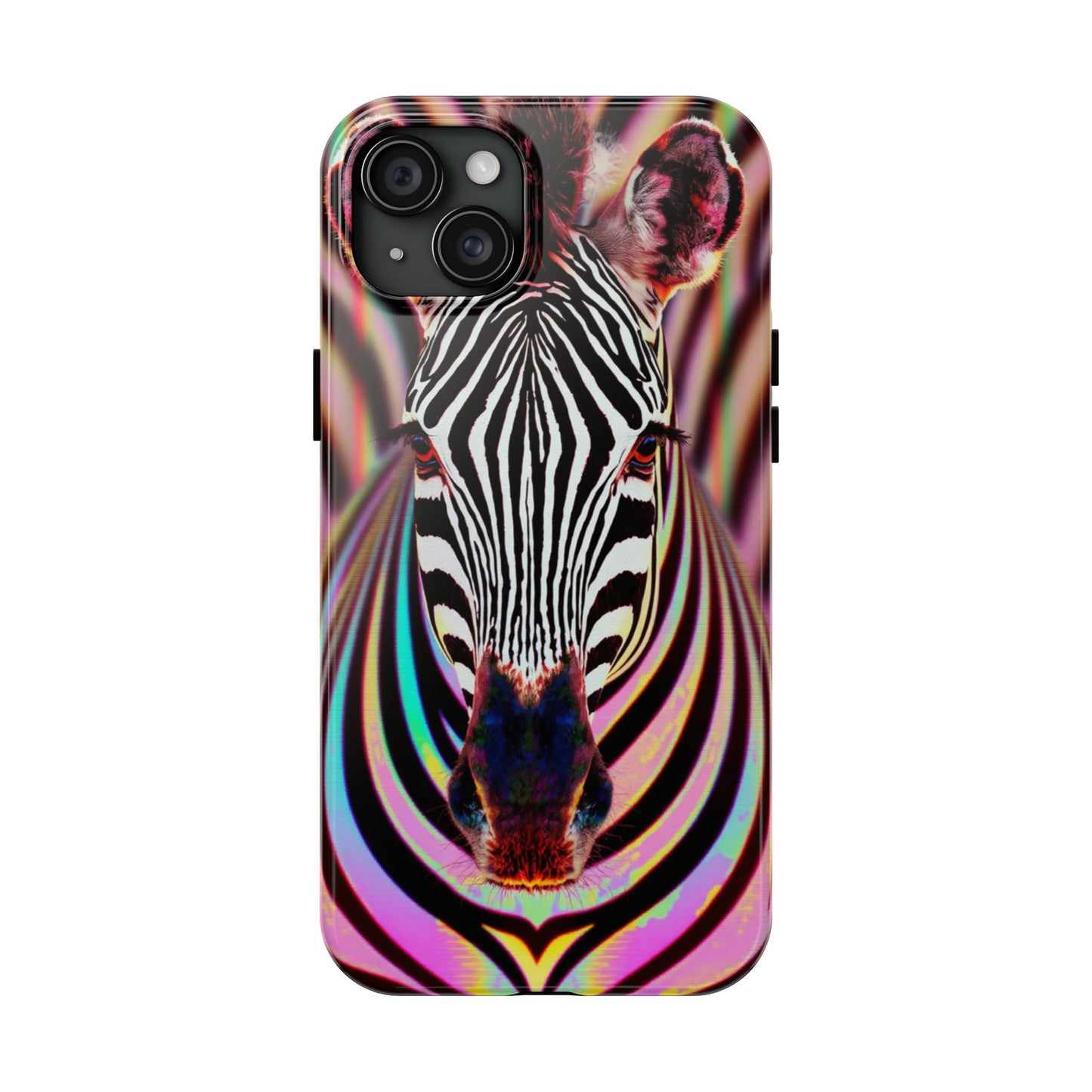 Vibrant Zebra Tough Phone Case - Unique Animal Design for Wild Spirit