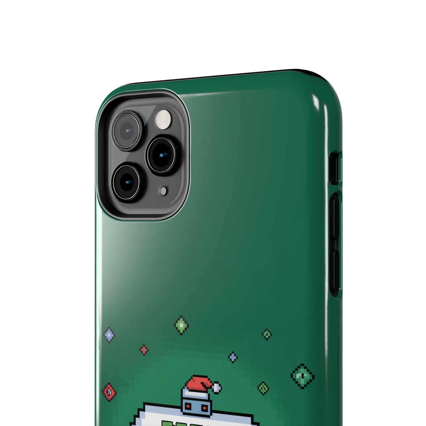 Christmas Pixel Gaming Phone Case - Press Start for Christmas Design