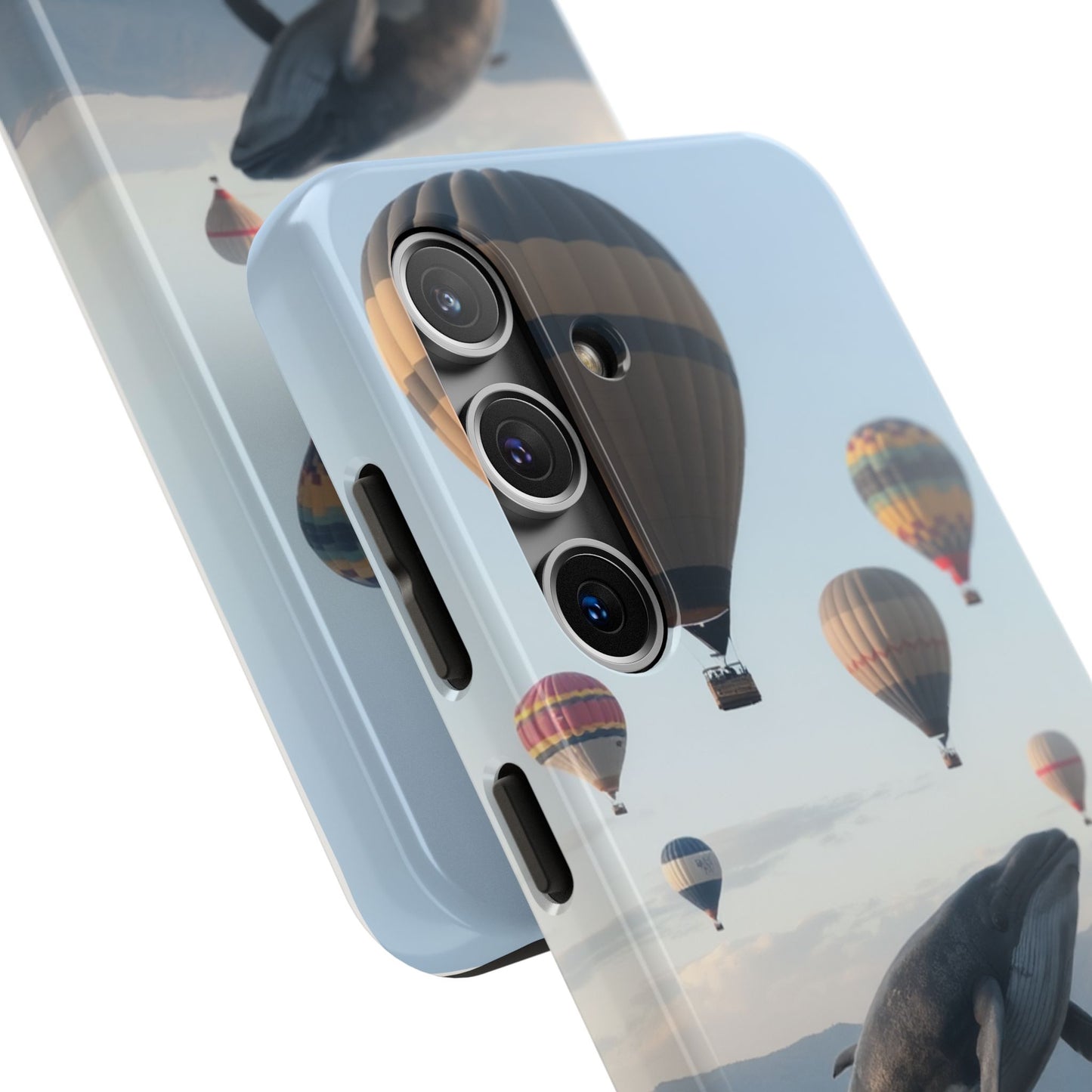 Whale Hot Air Balloon Tough Phone Case - Adventure & Nature Lovers