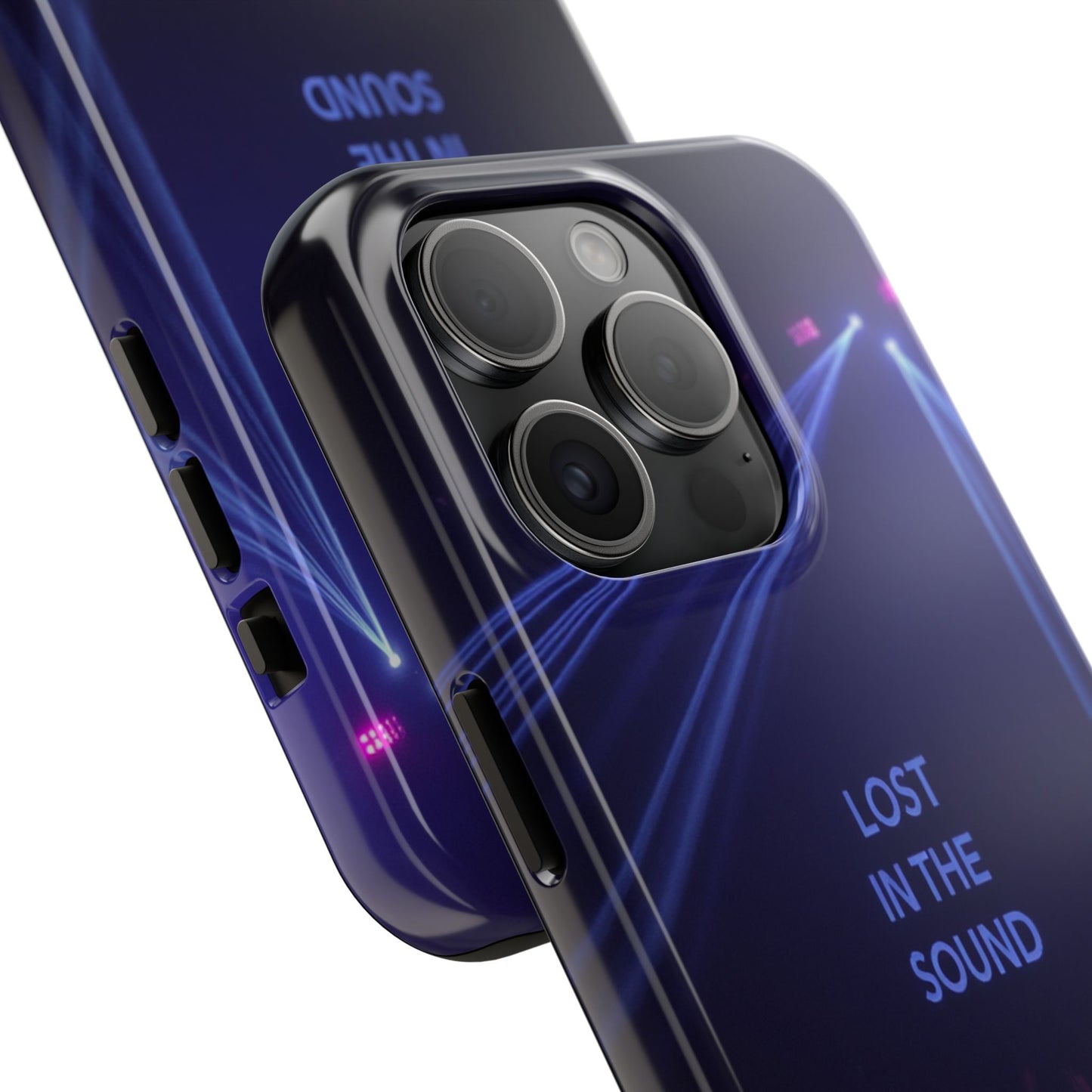 Vibrant Tough Phone Case - 'Lost in the Sound' Design for Music Lovers