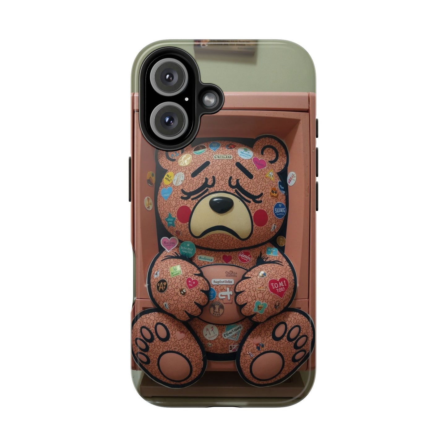 Cute Bear Tough Phone Case - Durable Protection with Fun Design