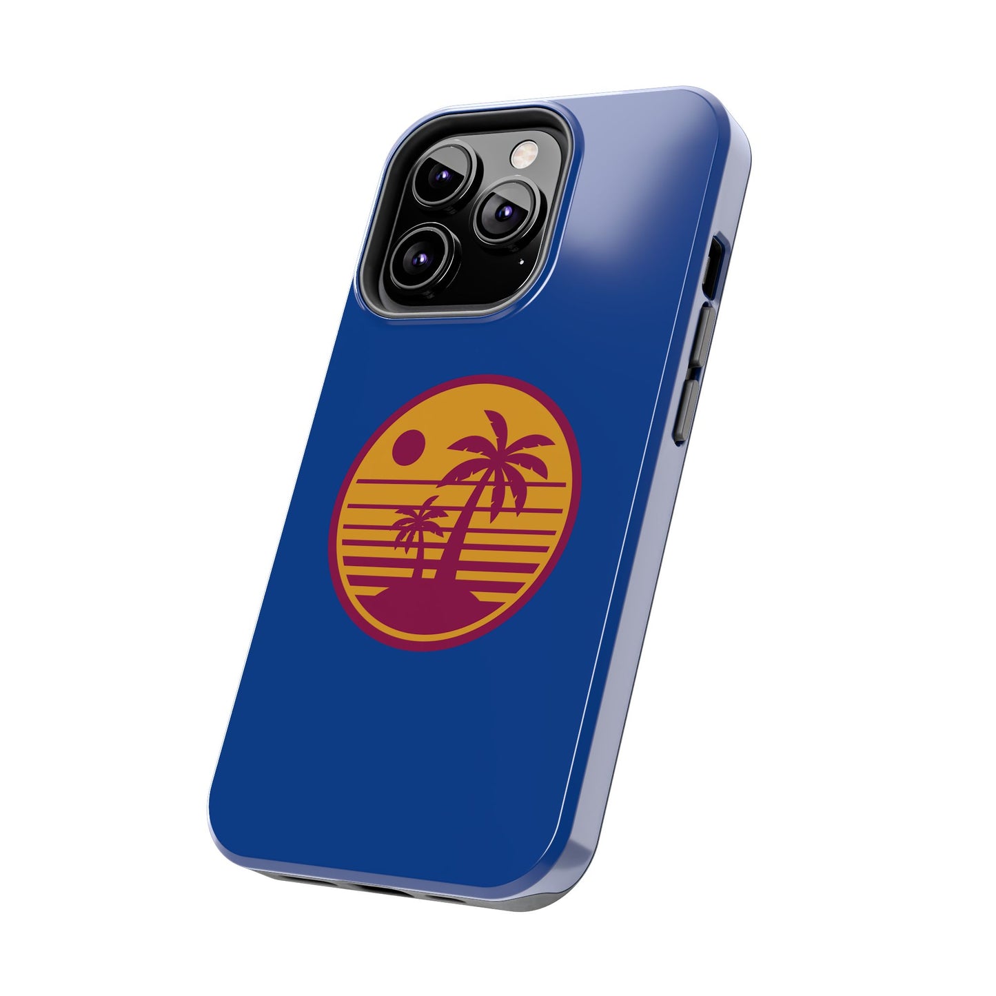 Retro Sunset Tough Phone Case - Vibrant Beach Vibes for Summer Adventures - for iPhone
