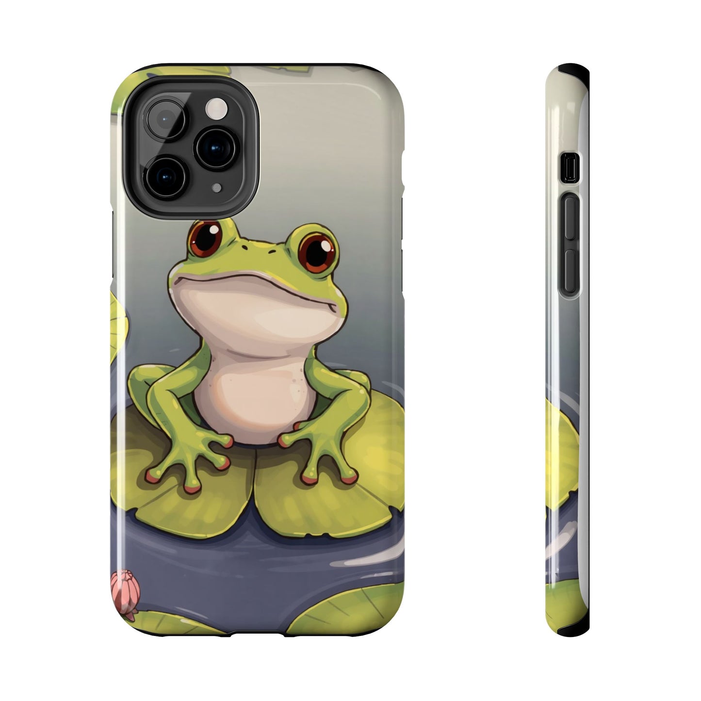 Cute Frog Tough Phone Case - Durable Protection with Nature Vibe