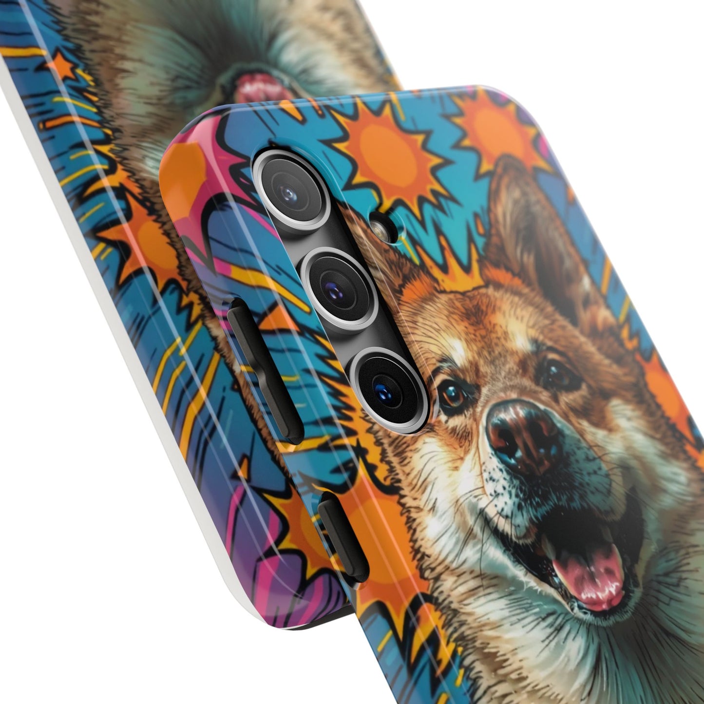 Vibrant Corgi Tough Phone Case - Fun Design for Pet Lovers