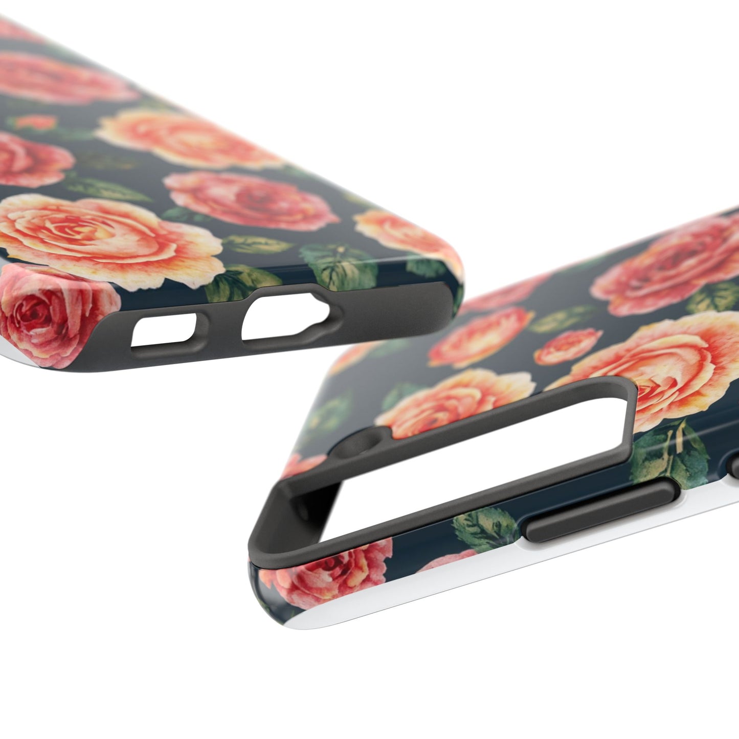 Floral Tough Phone Cases - Durable & Stylish New Age Rose Design - for iPhone