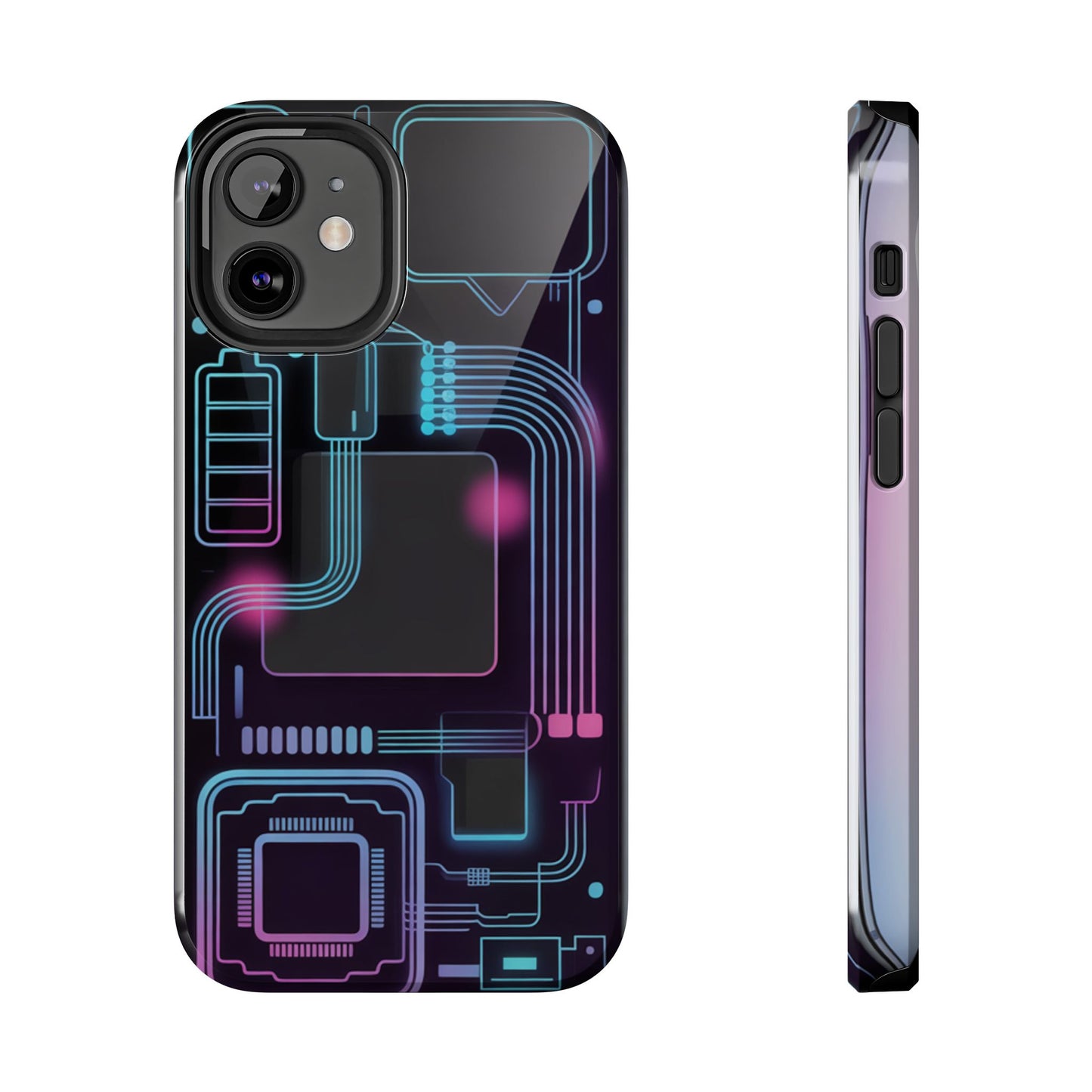 Cyberpunk Circuits Tough Phone Case