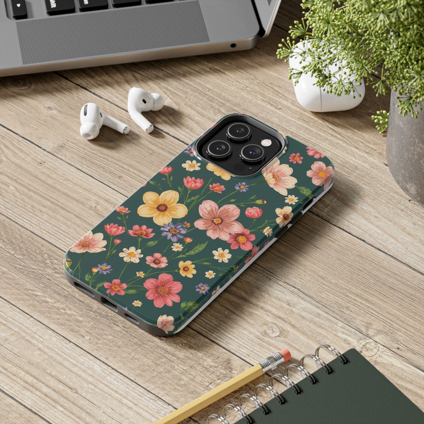 Vintage Spring Flowers Tough Phone Case - Durable Protection for iPhone