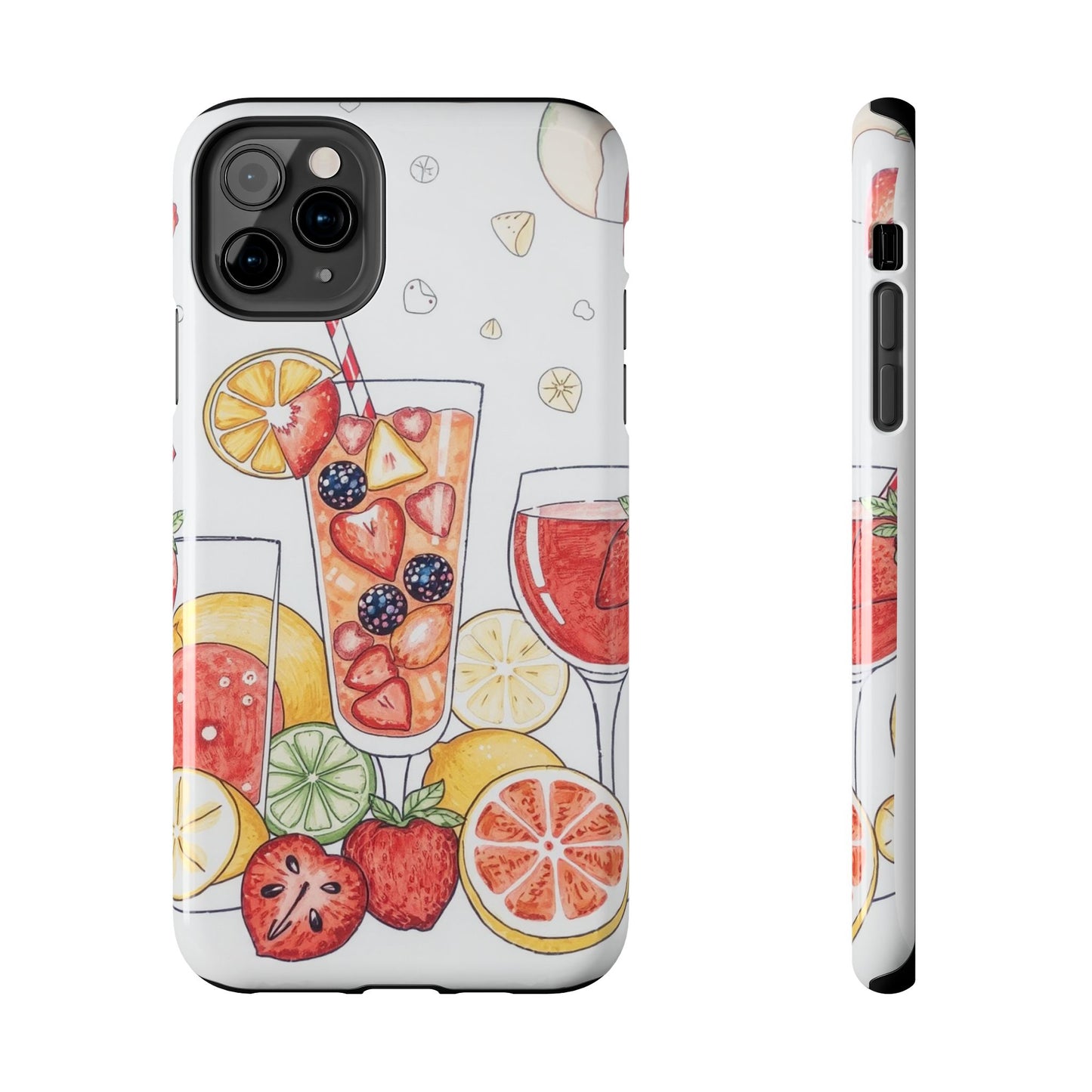 Colorful Fruit Cocktail Tough Phone Case - Perfect for Summer Vibes