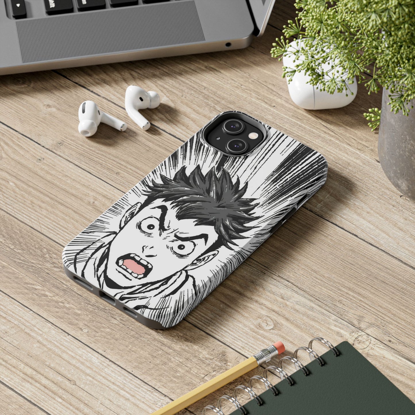 Intense Graphic Phone Case - Tough Design for Anime Fans
