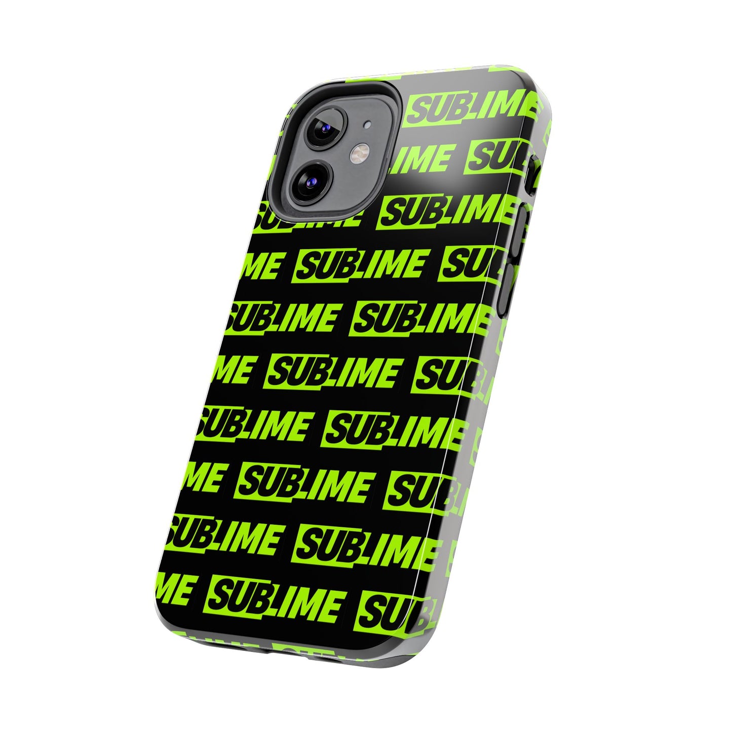 Sublime Text Pattern Tough Phone Case - Vibrant Protective Cover for iPhone