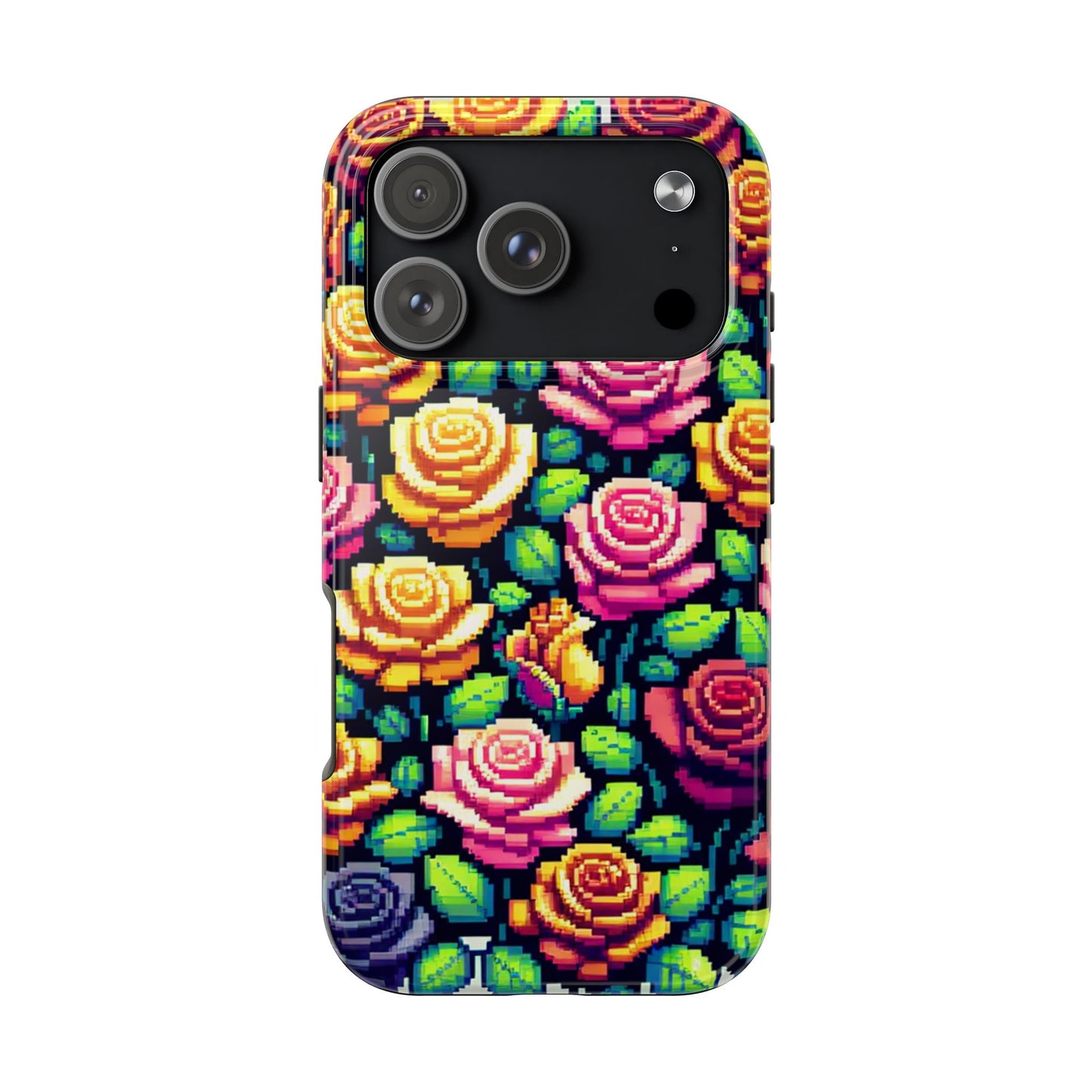 Vibrant Floral Tough Phone Case - Stylish Protection for Flower Lovers