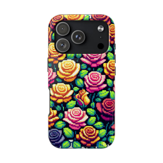 Vibrant Floral Tough Phone Case - Stylish Protection for Flower Lovers