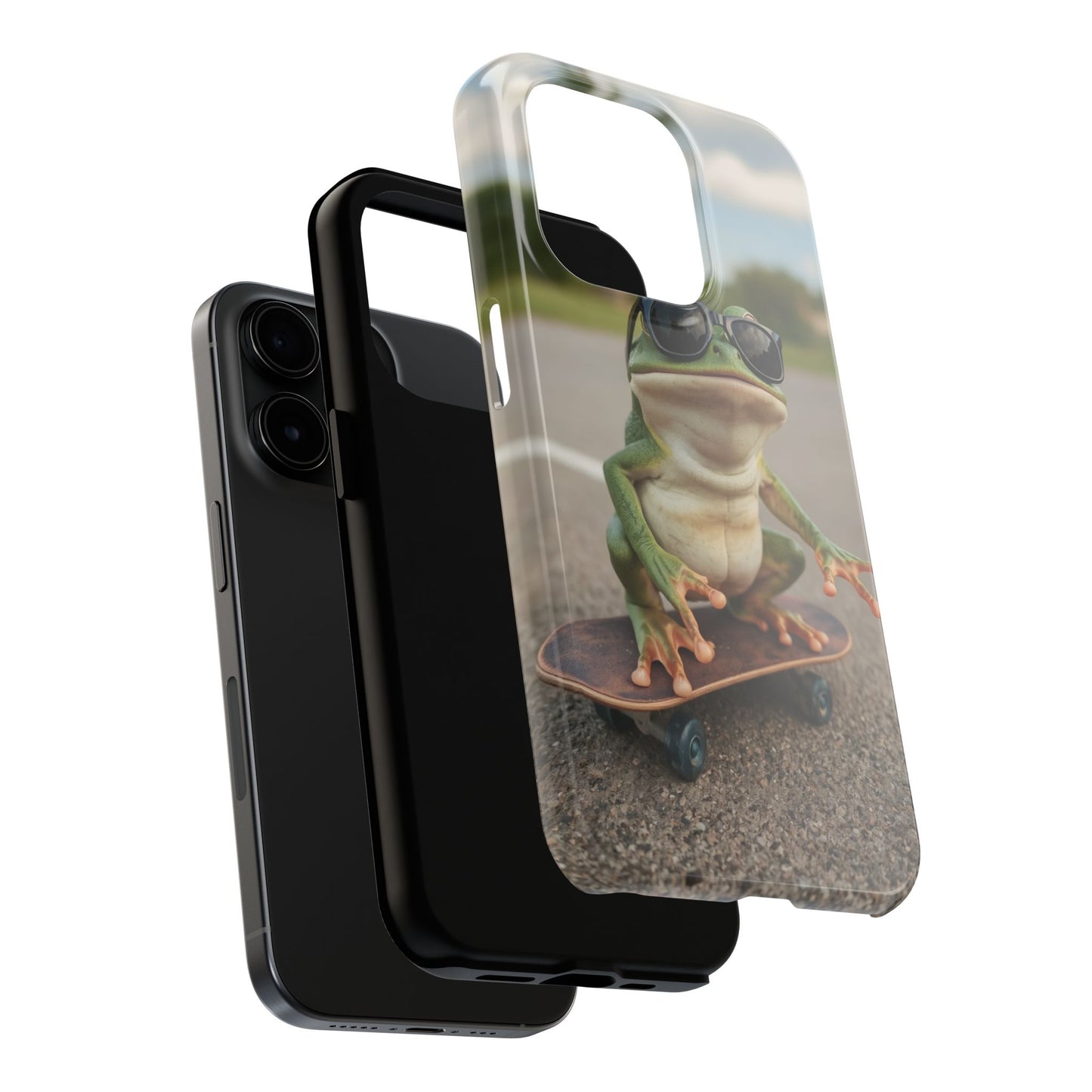 Cool Frog Skateboard Phone Case - Tough and Stylish Protection