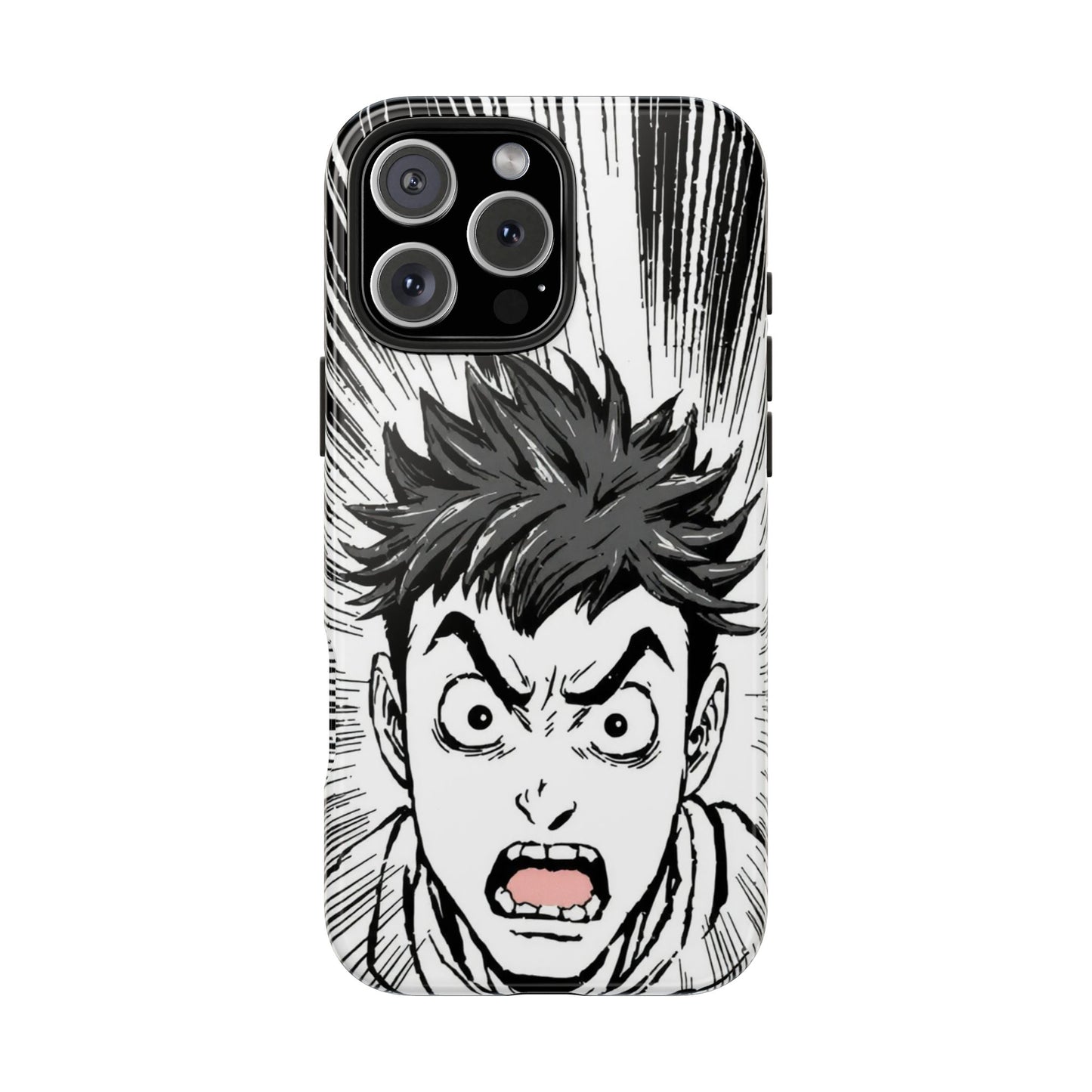 Intense Graphic Phone Case - Tough Design for Anime Fans