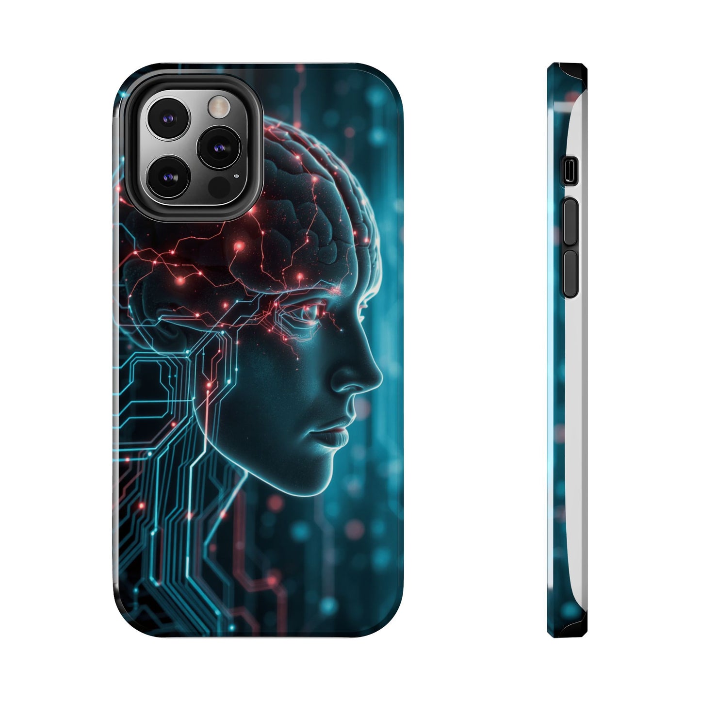 Futuristic Brain Design Tough Phone Case