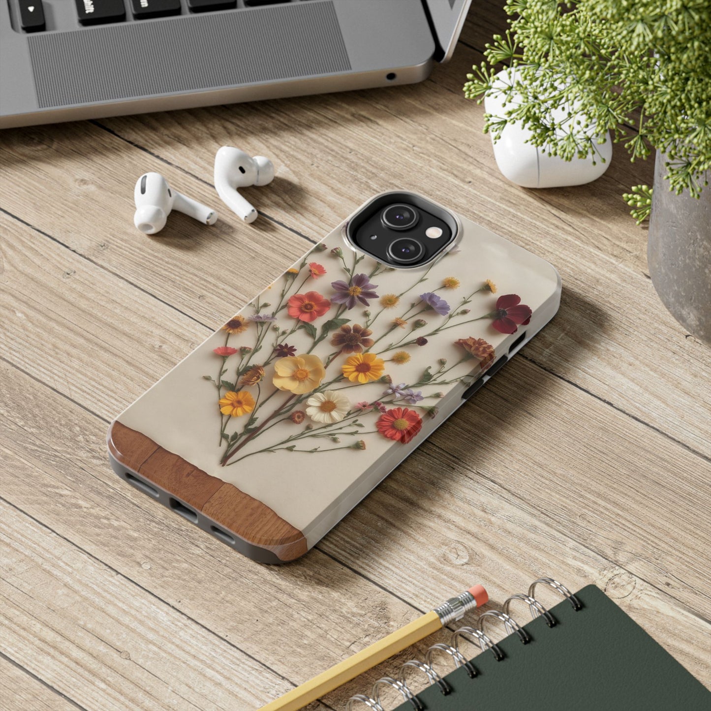 Floral Tough Phone Case - Durable Protection with Nature-Inspired Design