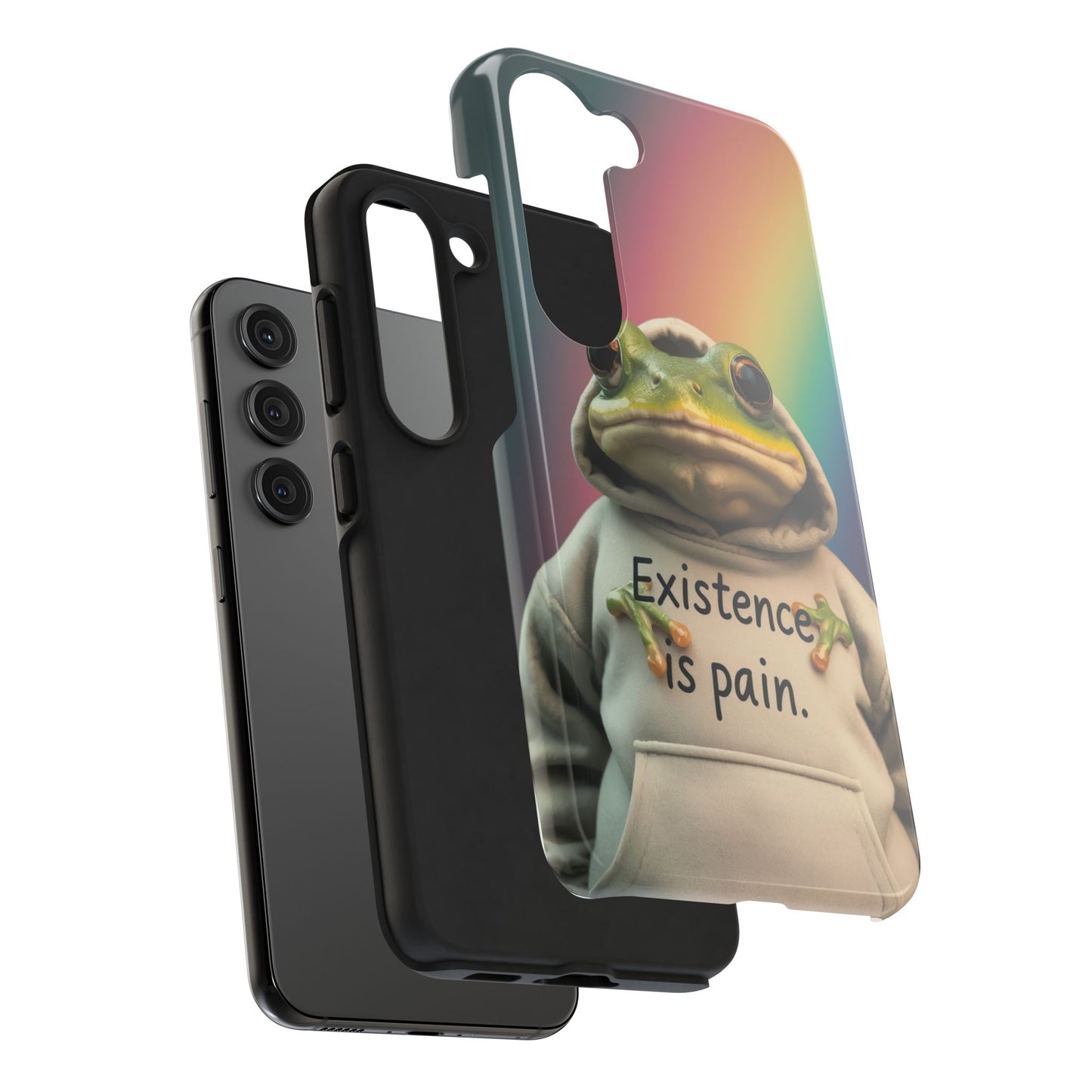 Existence is Pain Frog Phone Case - Tough & Stylish