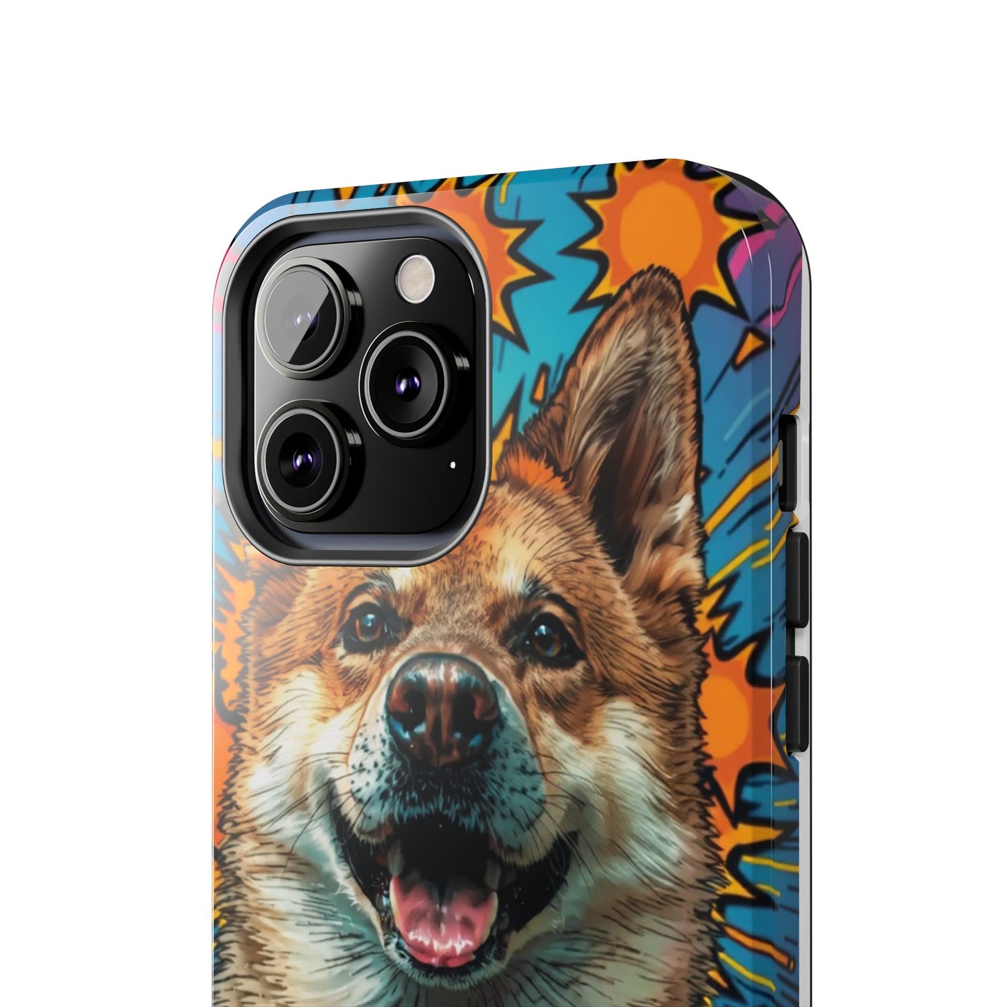 Vibrant Corgi Tough Phone Case - Fun Design for Pet Lovers