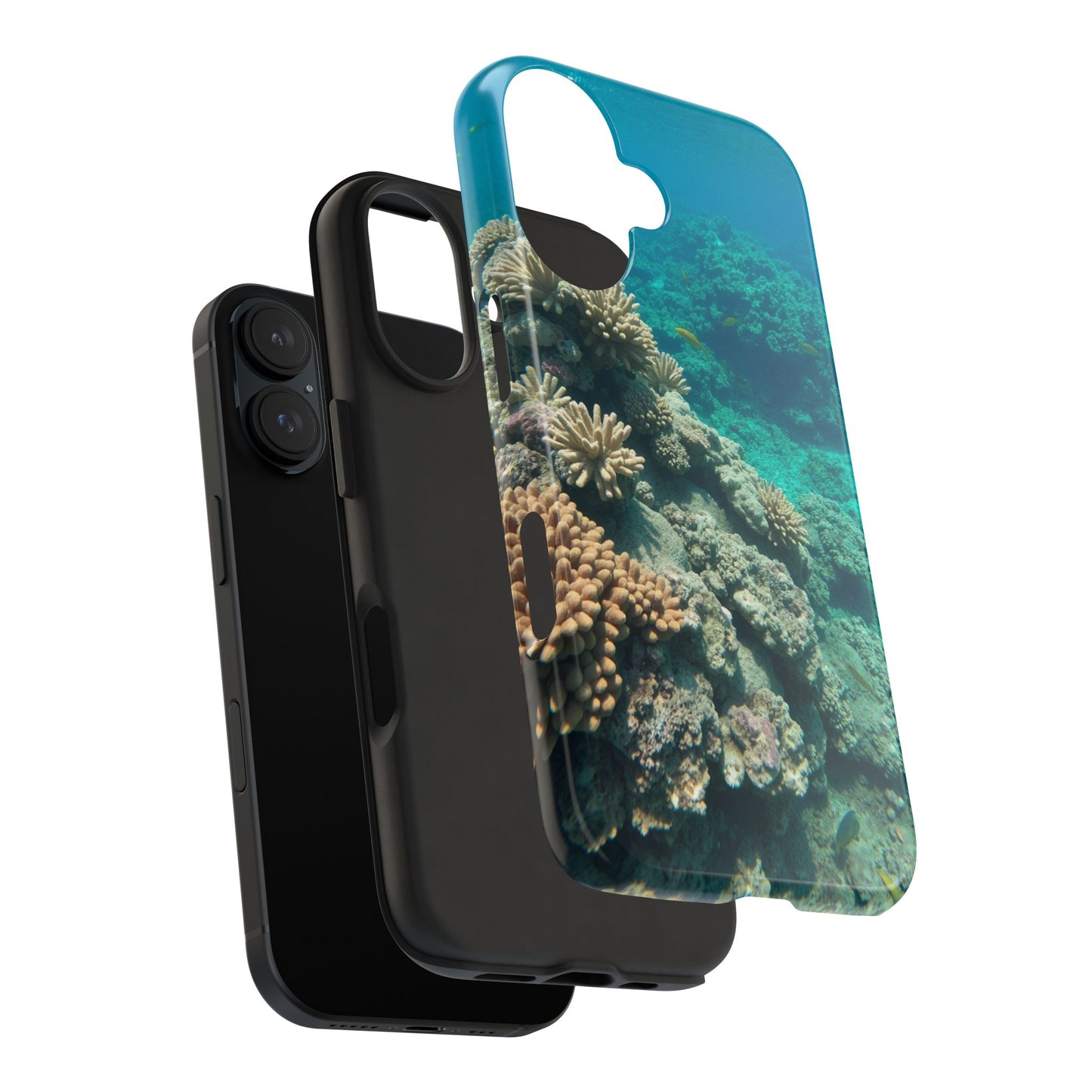 Coral Reef Tough Phone Case - Ocean Vibes Protection for Adventure Lovers