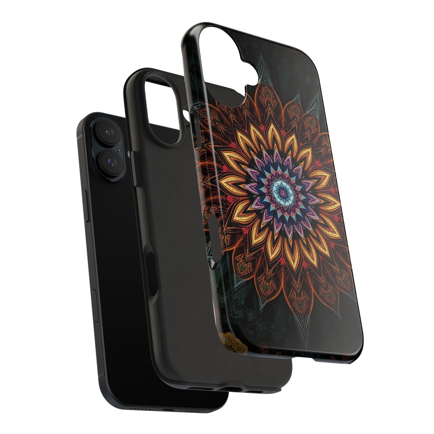 Mystic Mandala Tough Phone Case - Durable Protection with Artistic Design - for iPhone