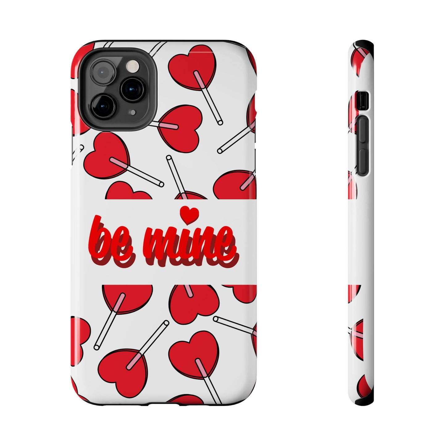 Be Mine Heart Pattern Tough Phone Case - Love Gift - for iPhone
