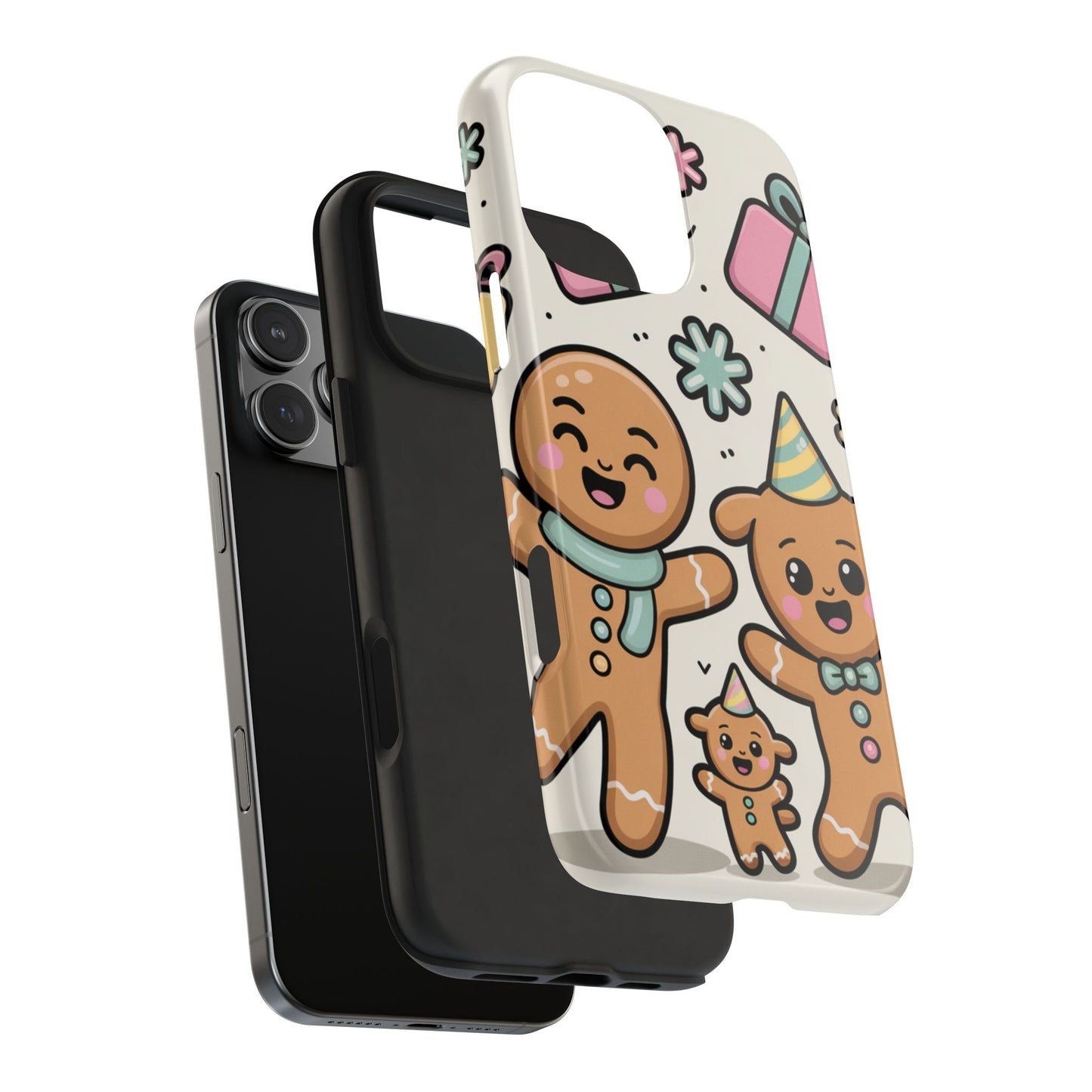 Gingerbread Family Dancing Holiday Phone Case