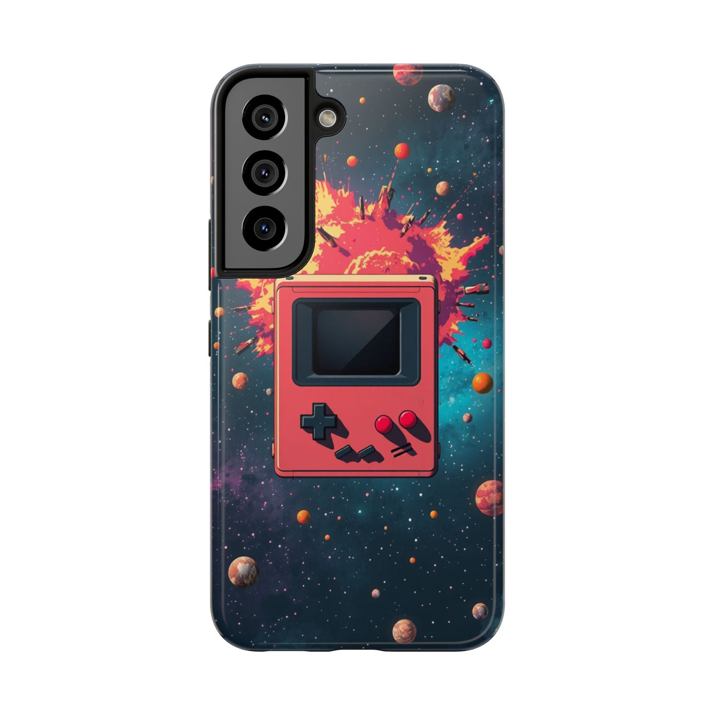 Retro Gaming Tough Phone Case - Space Adventure Design