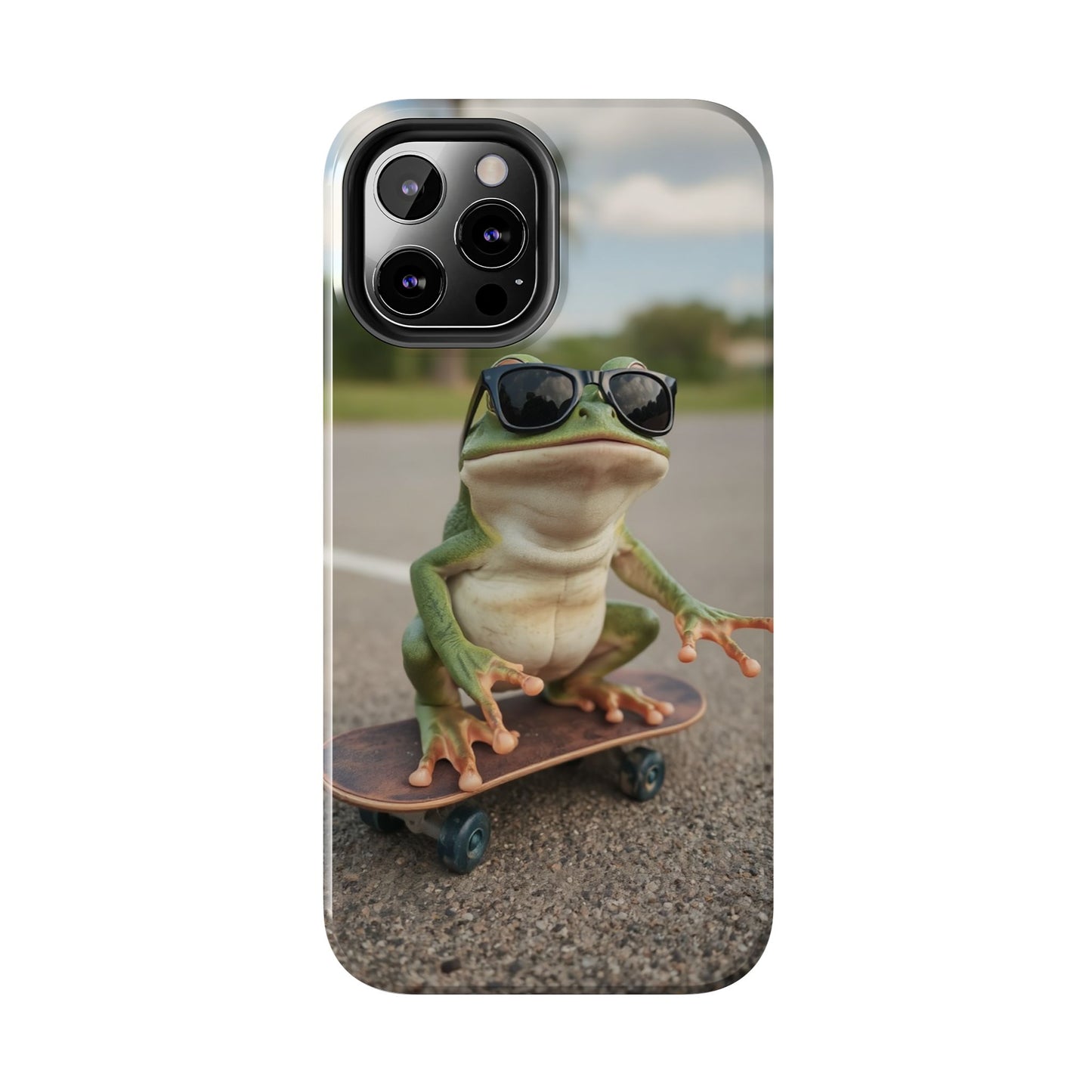 Cool Frog Skateboard Phone Case - Tough and Stylish Protection